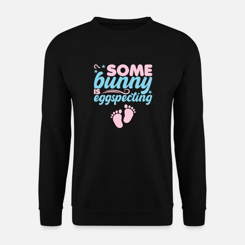 Easter Pregnancy Anouncement Easter Eggs - Unisex Sweatshirt - black