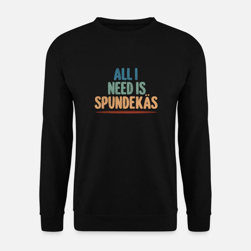 Spundekäs Mainz Meenz dialect food - Unisex Sweatshirt - black