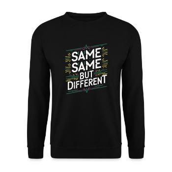 Same Same But different Thailand Traveller Rucksack - Unisex Pullover - Schwarz - Vorne - Alina (178cm) & Michal (187cm)