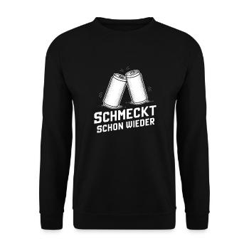 C’est à nouveau bon Bière en canette Tente du festival - Sweat-shirt Unisexe - noir - Devant - Alina (178cm) & Michal (187cm)