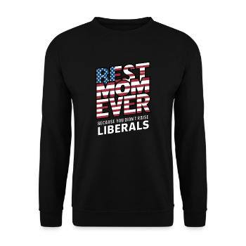 Konservativer Muttertag Beste Mama Republikanerin - Unisex Pullover - Schwarz - Vorne - Alina (178cm) & Michal (187cm)
