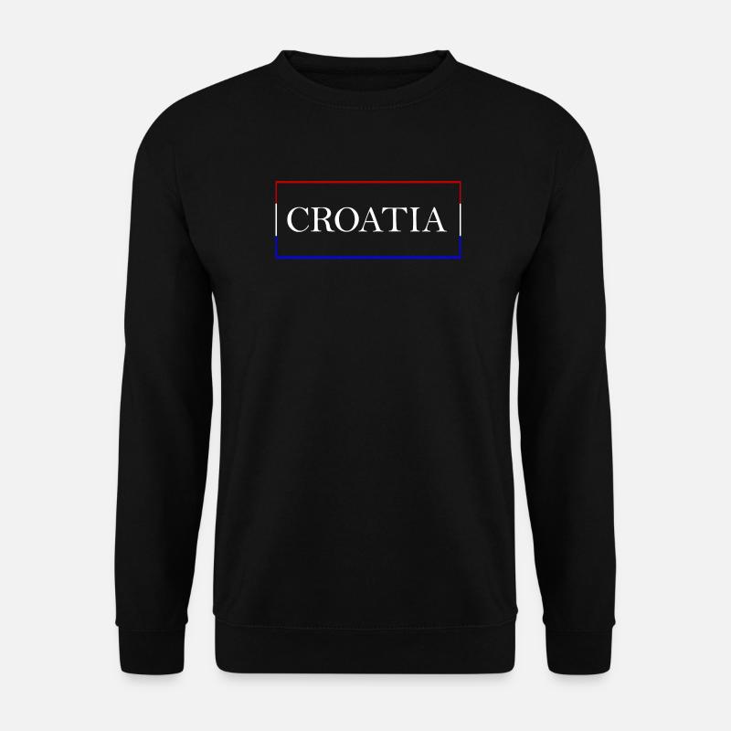 Croatia Design Kroatien - Unisex Pullover - Schwarz