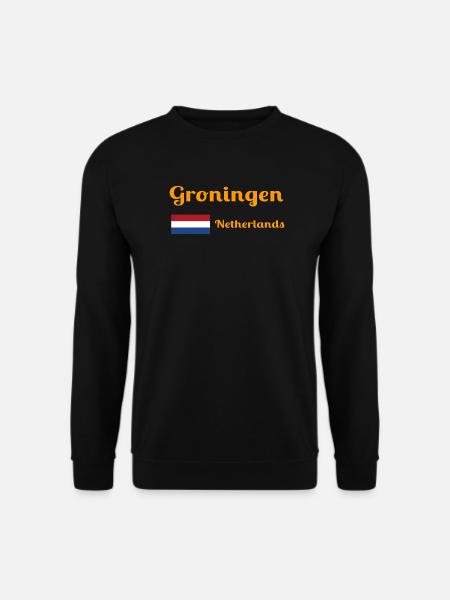 Groningen Netherlands - Stylish prints - Unisex Sweatshirt - black