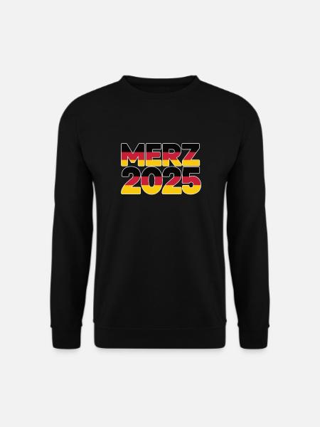 Merz Kanzler 2025 Bundeskanzler Bundestagswahl - Unisex Pullover - Schwarz