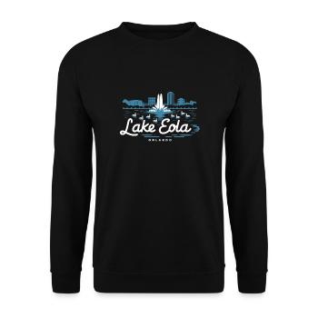 Lake Eola Orlando Florida Urlaub Souvenir - Unisex Pullover - Schwarz - Vorne - Alina (178cm) & Michal (187cm)