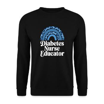 Diabetes Nurse Educator Diabetes Awareness - Unisex Sweatshirt - black - Front - Alina (178cm) & Michal (187cm)