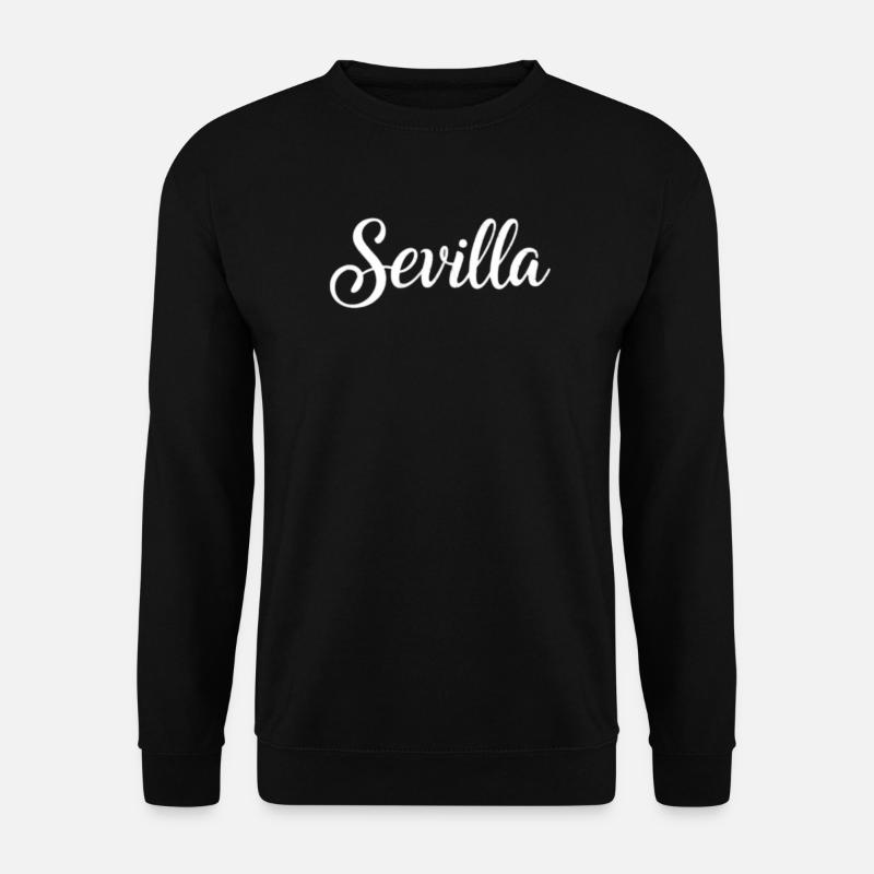 Seville Hand Lettering Script - Unisex Sweatshirt - black