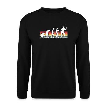 Gamer Game Video Game Blueberry Vintage Gaming - Unisex Sweatshirt - black - Front - Alina (178cm) & Michal (187cm)