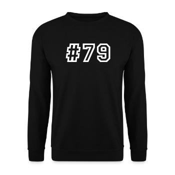1979 Hashtag 79 - Unisex Sweatshirt - black - Front - Alina (178cm) & Michal (187cm)