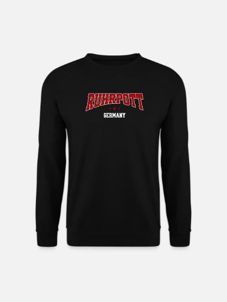 Ruhrpott Lettering – Germany Urban College Style - Unisex Sweatshirt - black