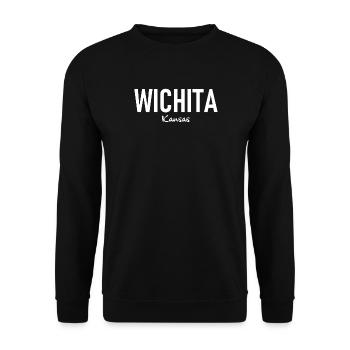 Wichita - Kansas - USA - United States of America - Unisex Sweatshirt - black - Front - Alina (178cm) & Michal (187cm)