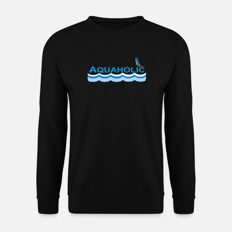 AQUAHOLIC - Unisex Pullover - Schwarz