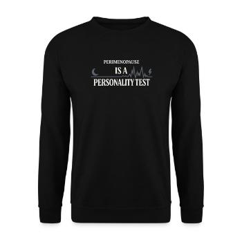 Perimenopause Humor Perimenopause - Unisex Sweatshirt - black - Front - Alina (178cm) & Michal (187cm)