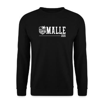 Malle 2026 Palm Trees Beach Mallorca - Unisex Sweatshirt - black - Front - Alina (178cm) & Michal (187cm)