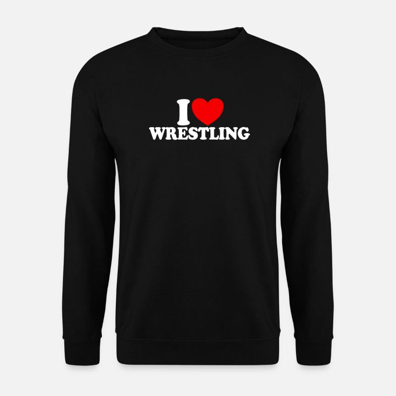 Ich liebe Wrestling - Unisex Pullover - Schwarz