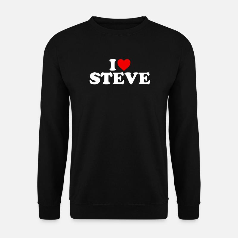 Ich liebe Steve - Unisex Pullover - Schwarz