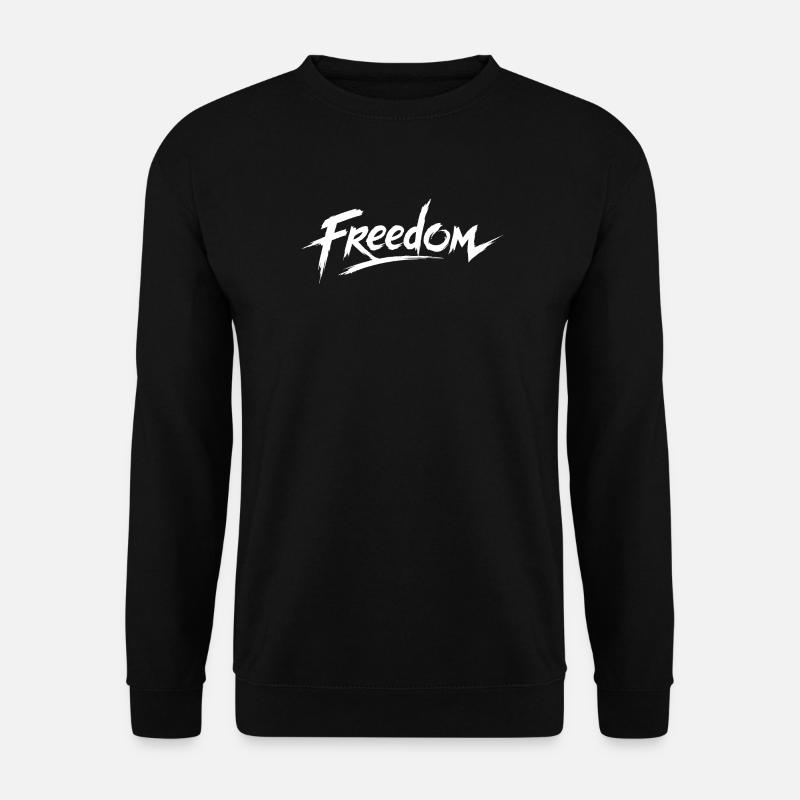 Freiheits-Pinselstrichenergie - Unisex Pullover - Schwarz