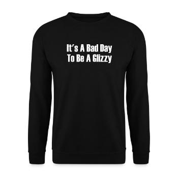 Heute ist ein schlechter Tag, um ein Glizzy-Hotdog - Unisex Pullover - Schwarz - Vorne - Alina (178cm) & Michal (187cm)
