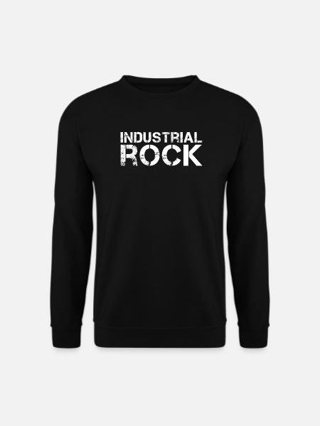 Industrierock-Typografie - Unisex Pullover - Schwarz
