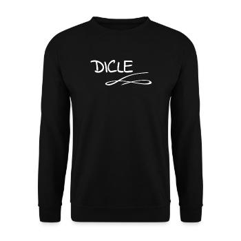 DICLE - Unisex Sweatshirt - black - Front - Alina (178cm) & Michal (187cm)
