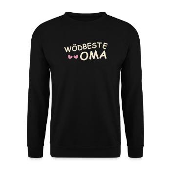 Wödbeste Oma - Unisex Pullover - Schwarz - Vorne - Alina (178cm) & Michal (187cm)