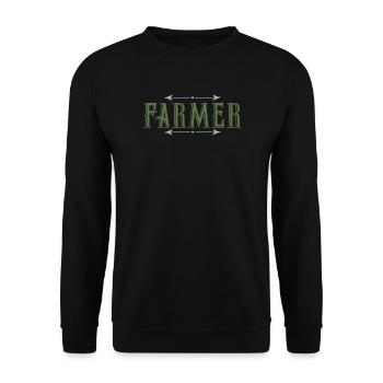 Farmer - Unisex Pullover - Schwarz - Vorne - Alina (178cm) & Michal (187cm)