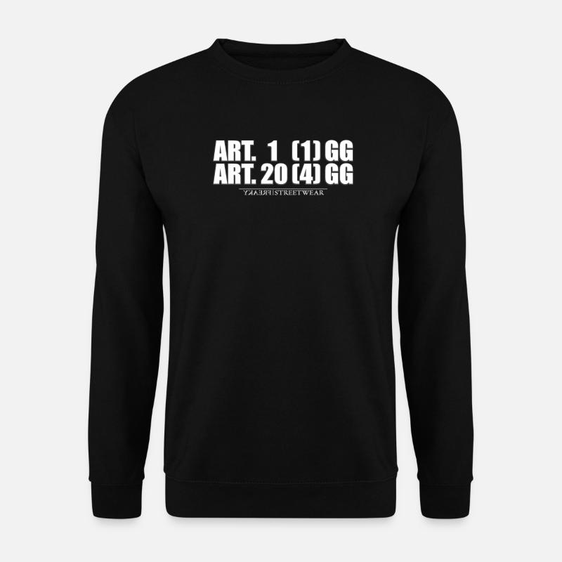Artikel 1& Artikel 20 - Unisex Pullover - Schwarz