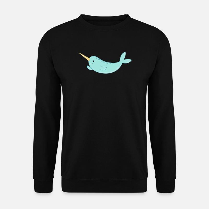 Narwal - Unisex Pullover - Schwarz