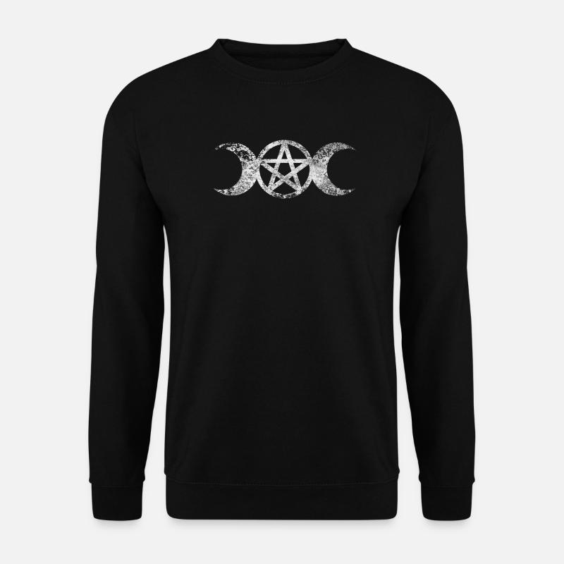 Wicca Triple Moon - Unisex Sweatshirt - black