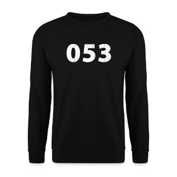 053 Enschede, Haaksbergen, Losser, Overdinkel, Glane - Sweat-shirt Unisexe - noir - Devant - Alina (178cm) & Michal (187cm)