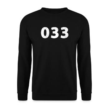 033 Amersfoort Leusden Hoevelaken Hoogland Eemdijk - Sweat-shirt Unisexe - noir - Devant - Alina (178cm) & Michal (187cm)