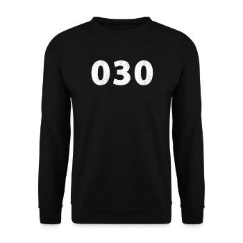 030 Utrecht Bilthoven Zeist Vleuten Houten Bunnik - Unisex Sweatshirt - black - Front - Alina (178cm) & Michal (187cm)