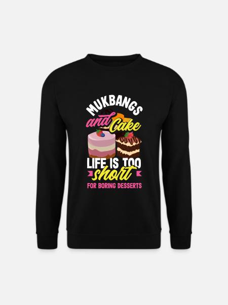 Mukbang and Cake - Unisex Pullover - Schwarz