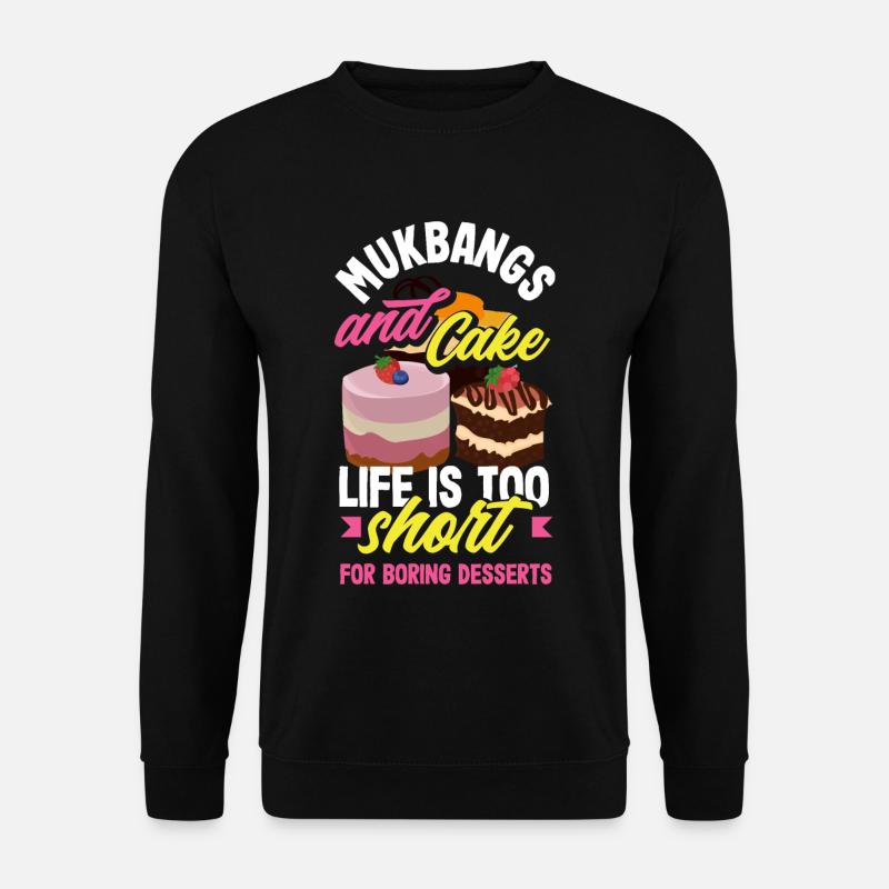 Mukbang and Cake - Unisex Pullover - Schwarz