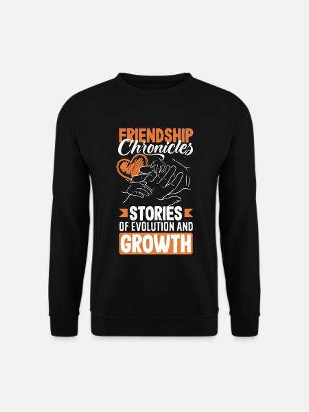 Friendship Chronicles Histoires d’évolution et - Sweat-shirt Unisexe - noir