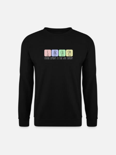 Central elements to deal with stupidity - Unisex Pullover - Schwarz