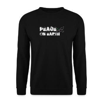 Paix sur Terre | avec Bird - Sweat-shirt Unisexe - noir - Devant - Alina (178cm) & Michal (187cm)