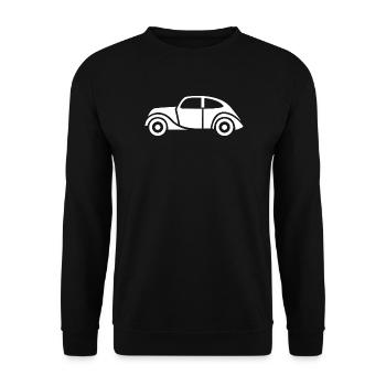 Vintage Car Icon - Car Classic Comic - Unisex Sweatshirt - black - Front - Alina (178cm) & Michal (187cm)