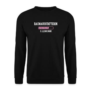 Apprentissage de décorateur d’intérieur 3 ans d’apprentissage en décoration - Sweat-shirt Unisexe - noir - Devant - Alina (178cm) & Michal (187cm)