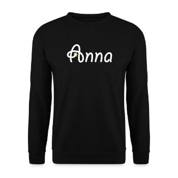 Anna - Unisex Pullover - Schwarz - Vorne - Alina (178cm) & Michal (187cm)