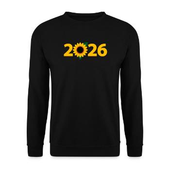 Gärtner 2026, Gartenarbeit 2026, Florist 2026 - Unisex Pullover - Schwarz - Vorne - Alina (178cm) & Michal (187cm)