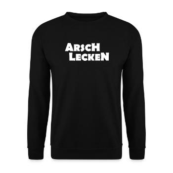Ass licking - Unisex Sweatshirt - black - Front - Alina (178cm) & Michal (187cm)