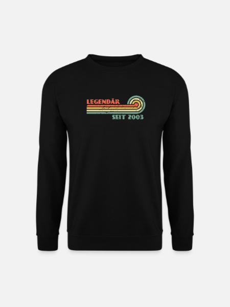 Legendär seit 2003 Retro-Welle - Unisex Pullover - Schwarz