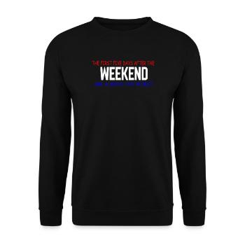 Weekend Blues: The First Five Days - Unisex Sweatshirt - black - Front - Alina (178cm) & Michal (187cm)