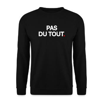 Pas du tout - Sweat-shirt Unisexe - noir - Devant - Alina (178cm) & Michal (187cm)
