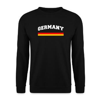 Germany Flag Germany - Unisex Sweatshirt - black - Front - Alina (178cm) & Michal (187cm)