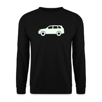 Silhouette de voiture pastel - Sweat-shirt Unisexe - noir - Devant - Alina (178cm) & Michal (187cm)