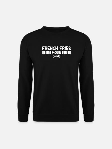 French fries Fritten Pommes - Unisex Pullover - Schwarz