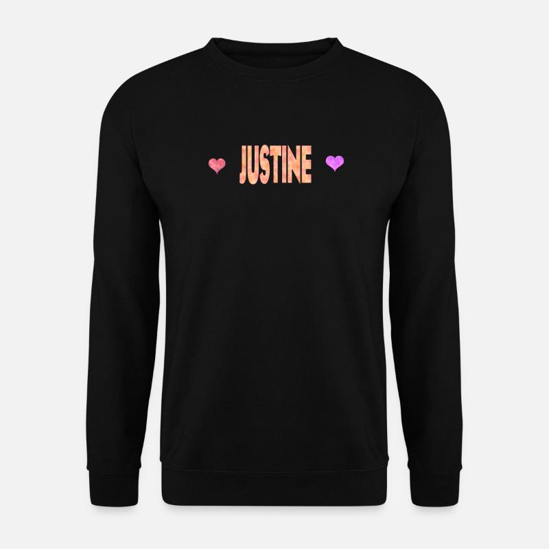 Justine - Unisex Pullover - Schwarz