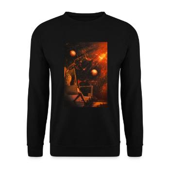 Watch It Burn - Unisex Sweatshirt - black - Front - Alina (178cm) & Michal (187cm)